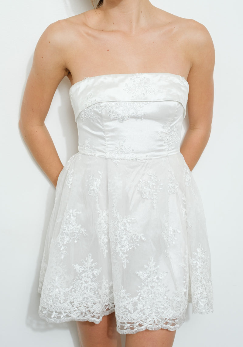 Alana Floral Appliqué Dress