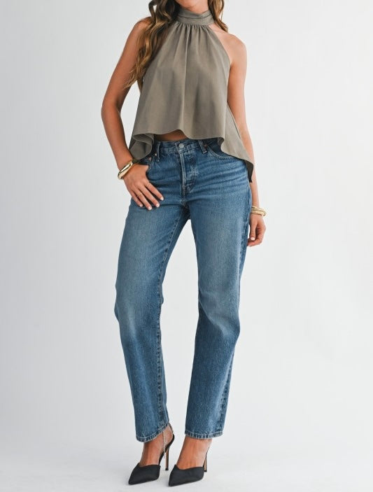 High Neck Halter Top