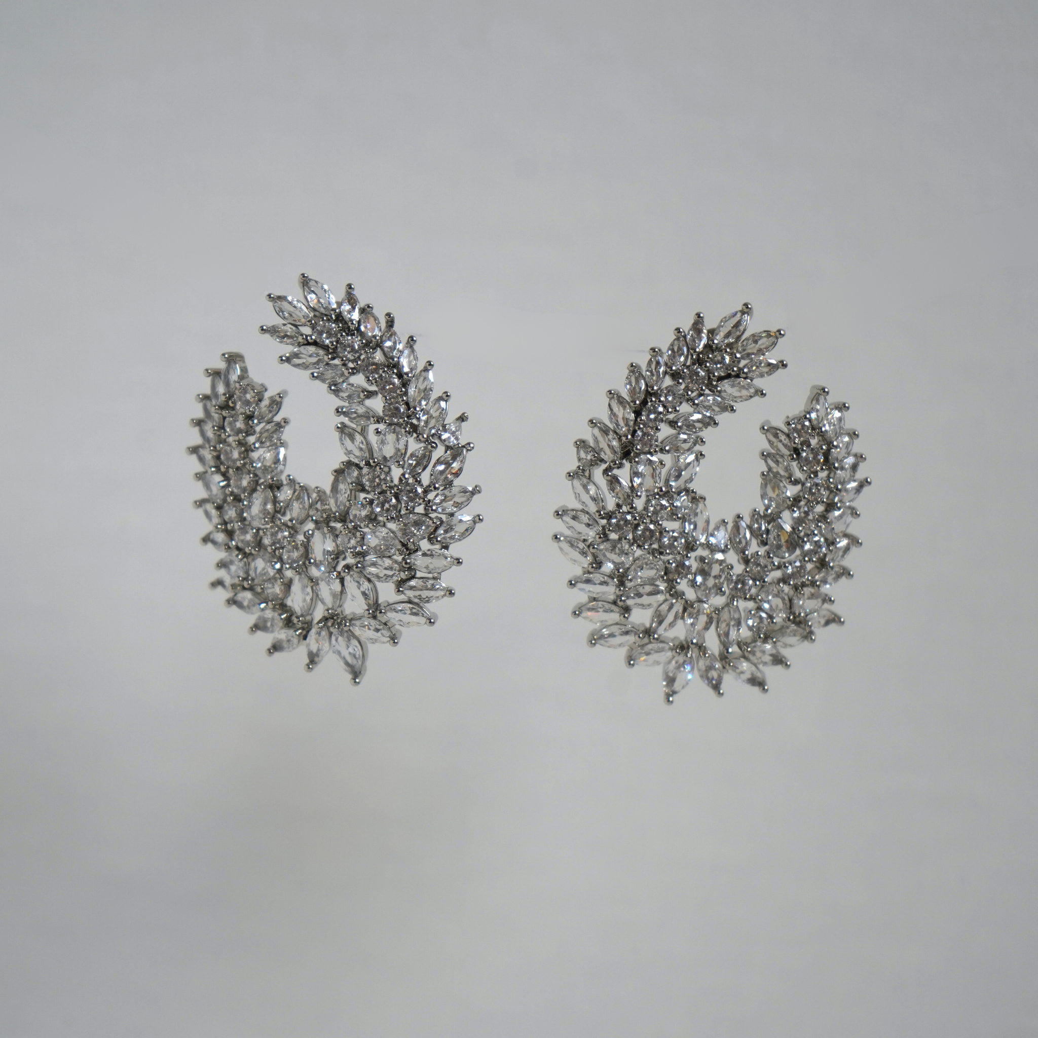 Flower Statement Stud Earrings
