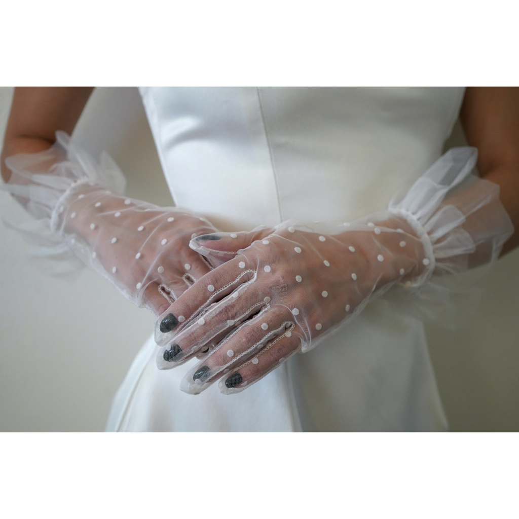Dots Flare Short Gloves