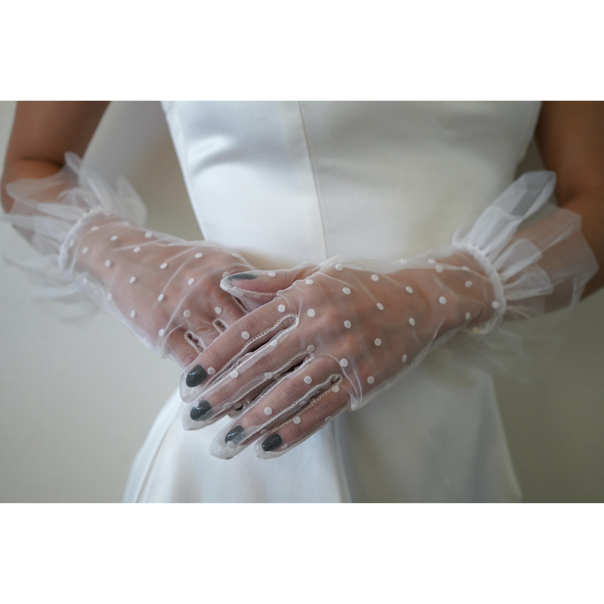 Dots Flare Short Gloves
