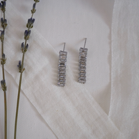 Baguette Drop Earrings