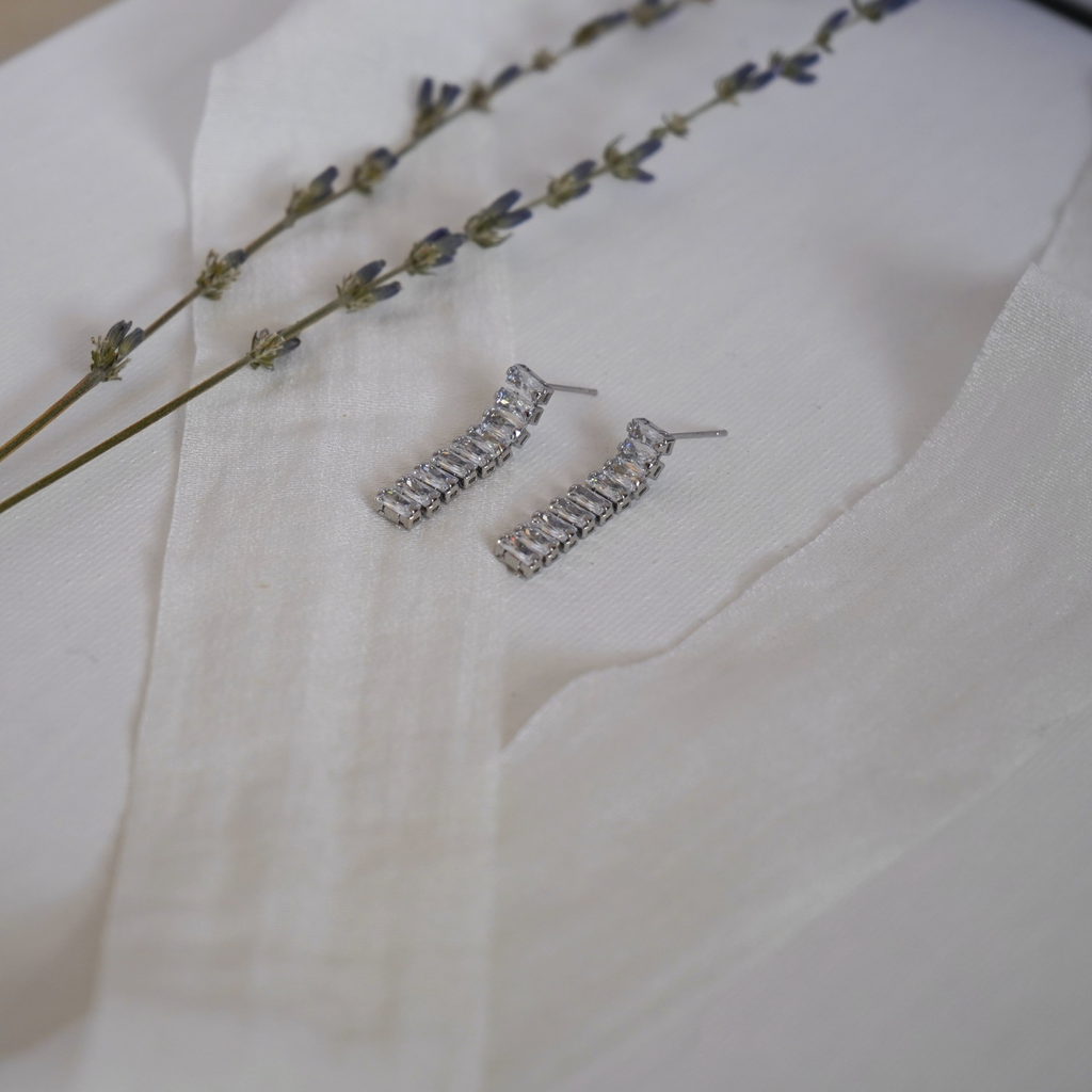 Baguette Drop Earrings
