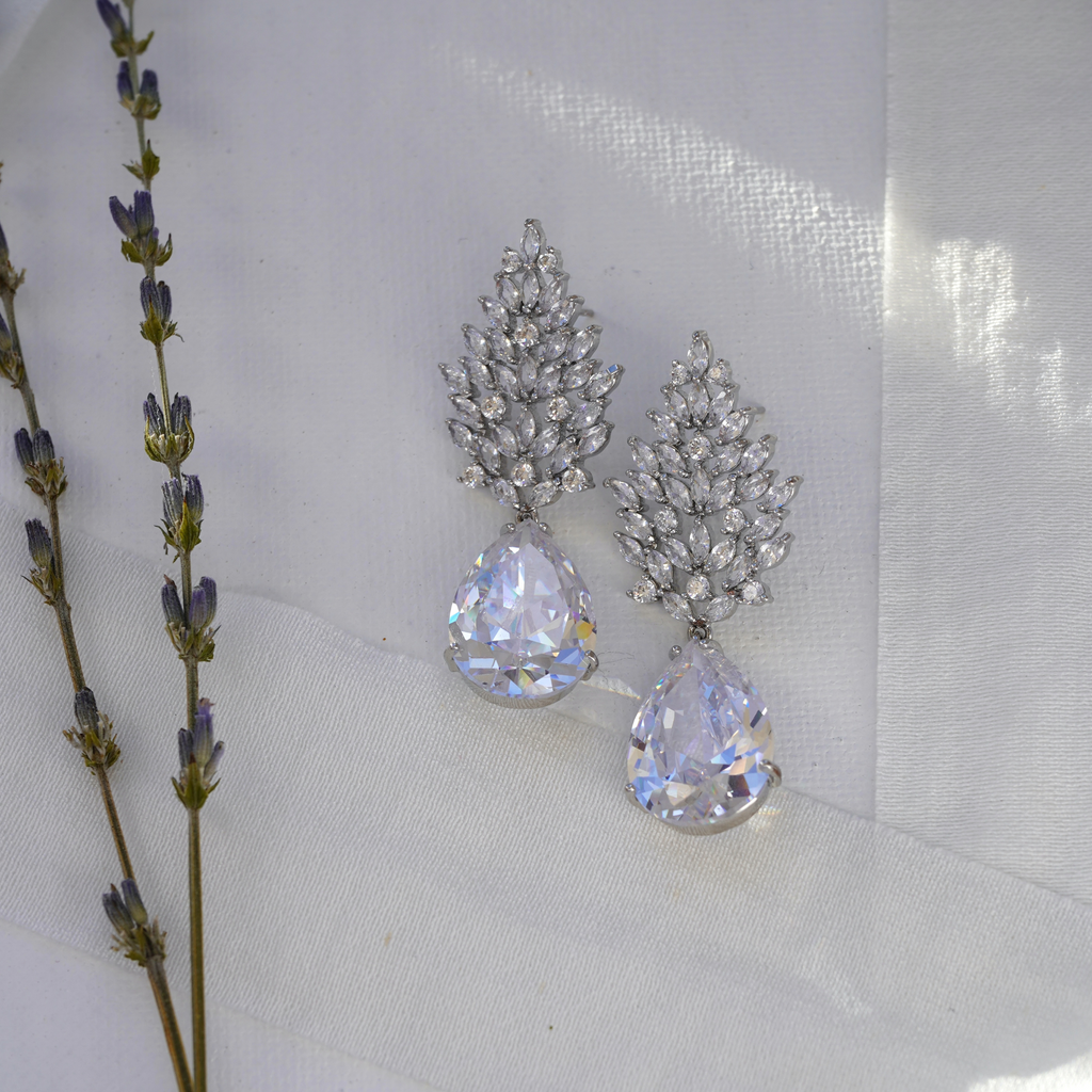 Tree Inspired Water Drop Earrings