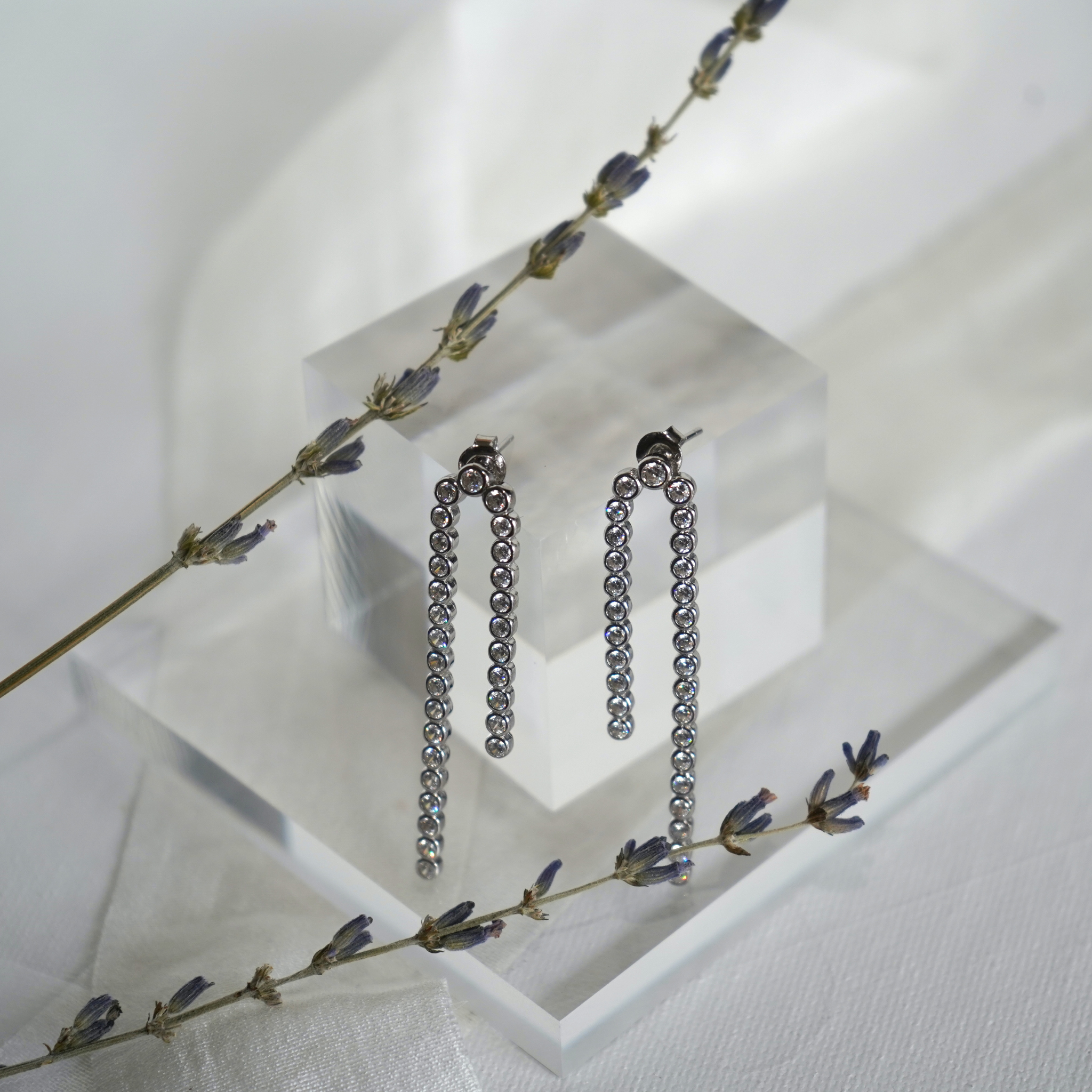 Rigid Double Bar Earrings