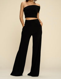 One Shoulder Black Set