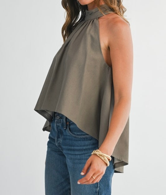 High Neck Halter Top
