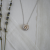 Round Halo Necklace