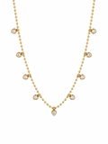 Beaded CZ Heart Necklace