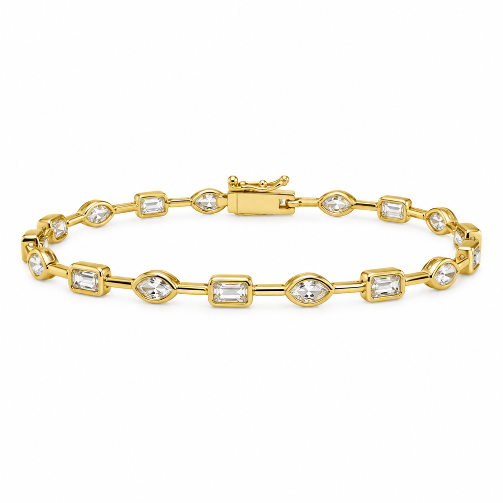 Serena Bezel Tennis Bracelet