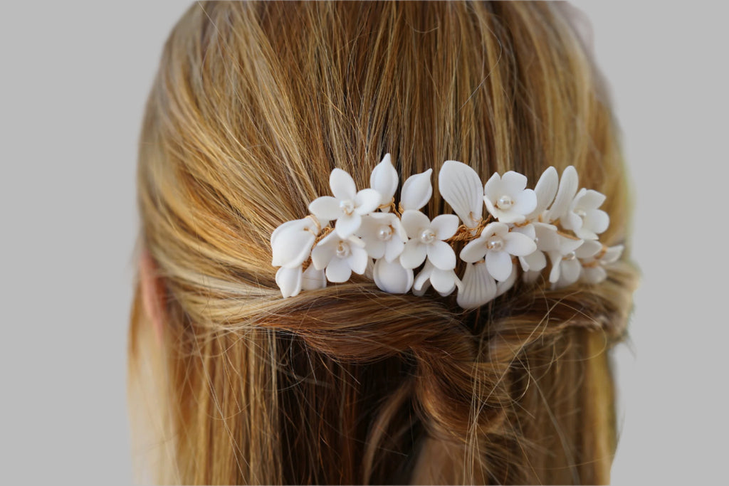 Lili Flowers and Pearls Comb