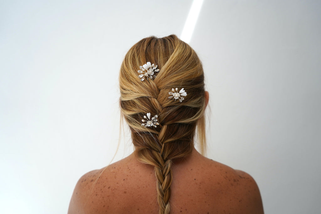 Flowers and Crystals Hairpin Set