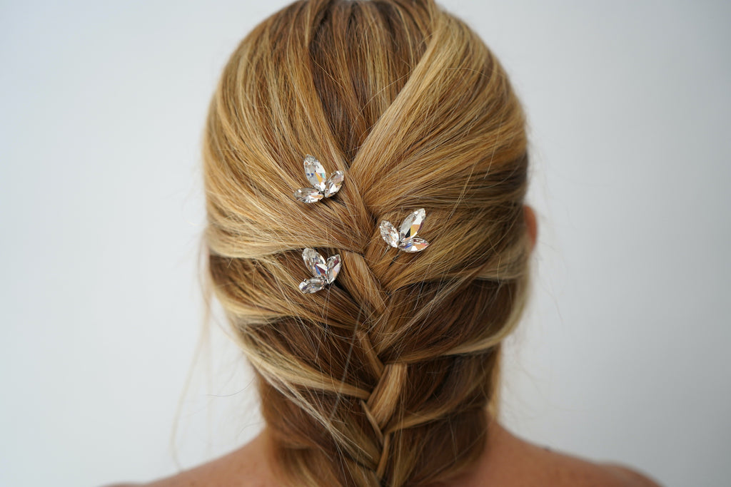 Marquise Rhinestones Hairpin Set