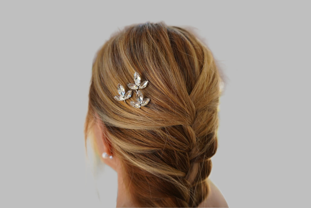 Marquise Rhinestones Hairpin Set