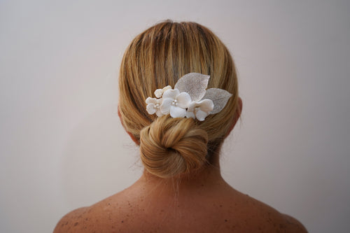 Calla Flowers and Leaves Comb