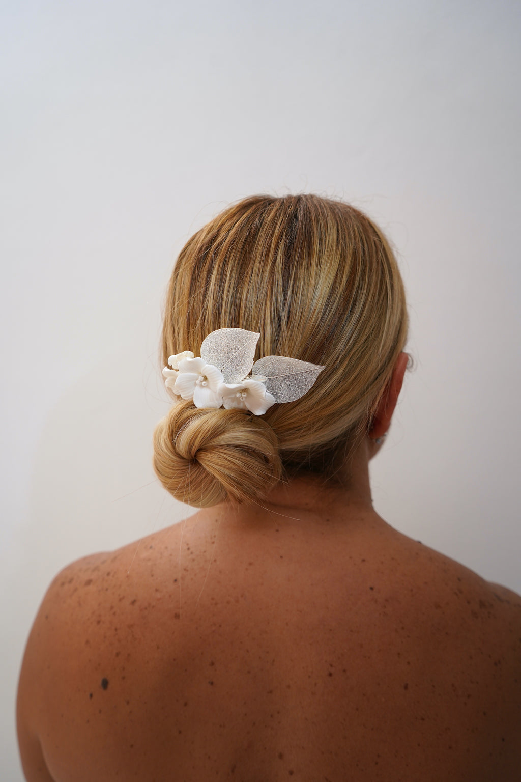 Calla Flowers and Leaves Comb