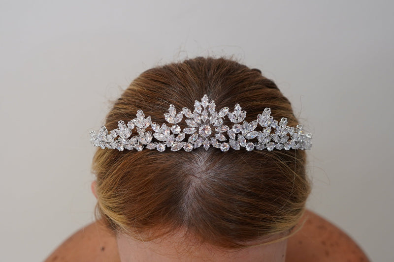 Brenda flower inspired bridal Tiara