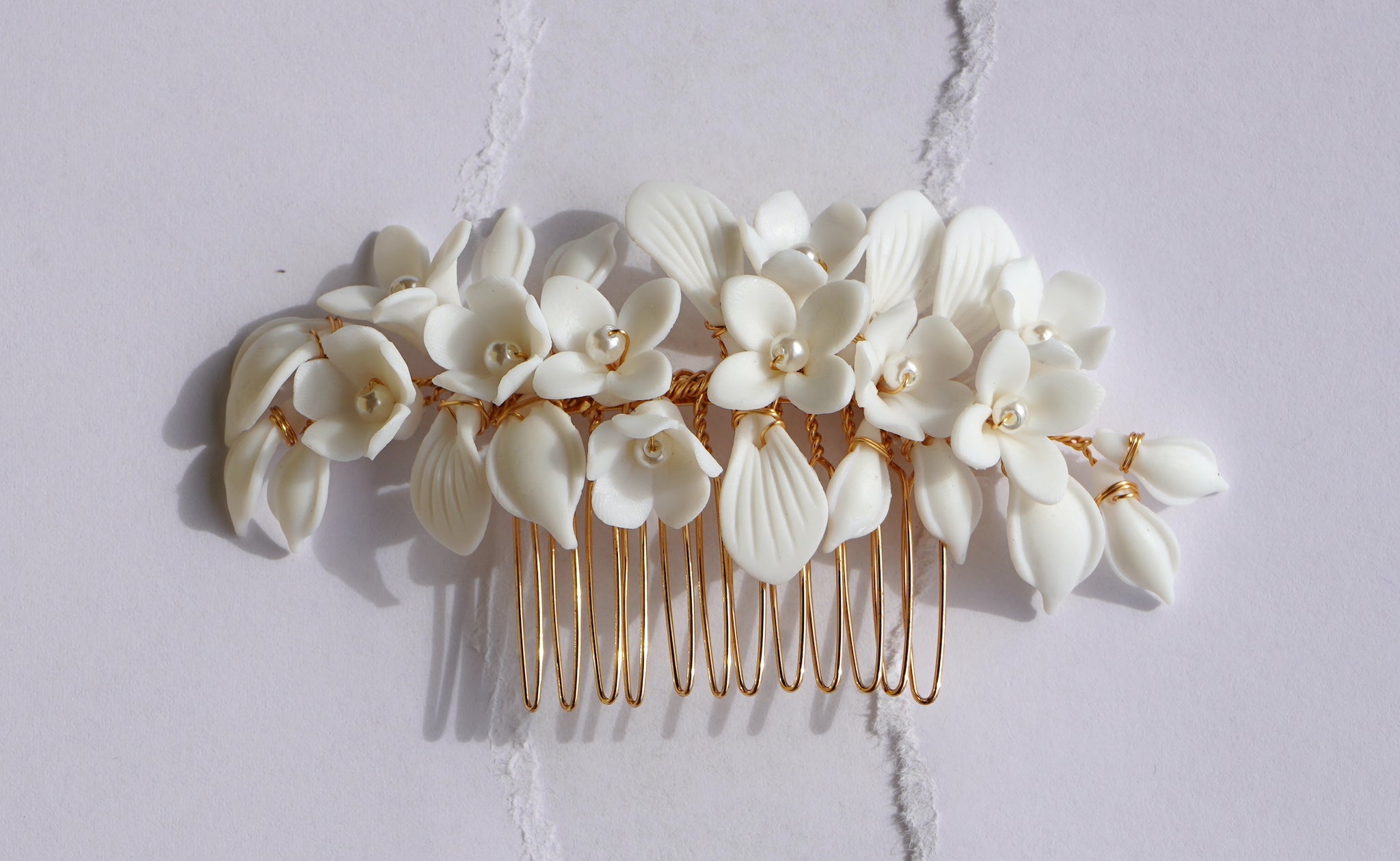 Lili Flowers and Pearls Comb