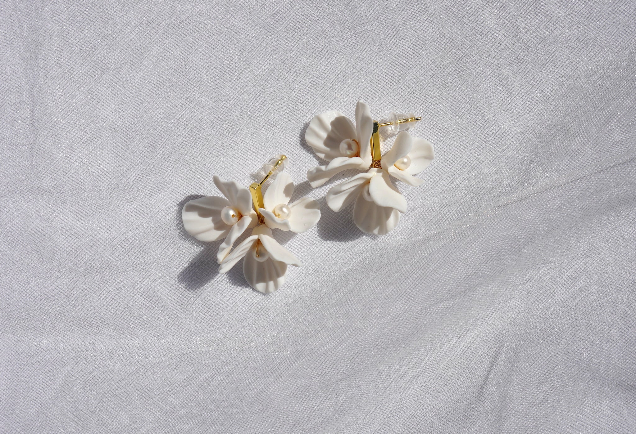 Floral Cluster Stud Earrings