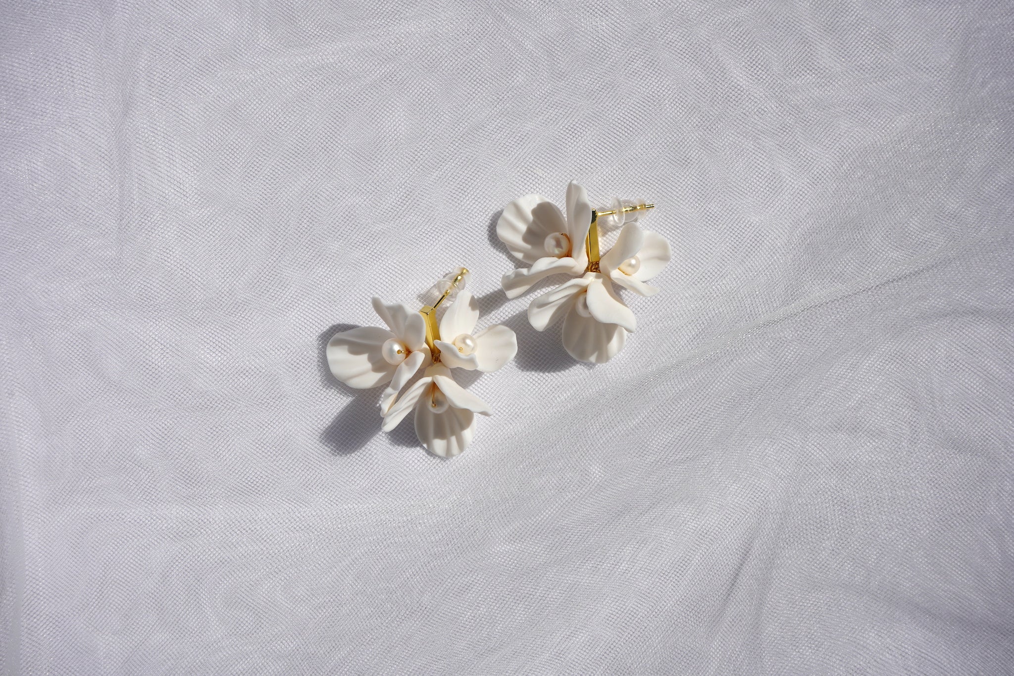 Floral Cluster Stud Earrings