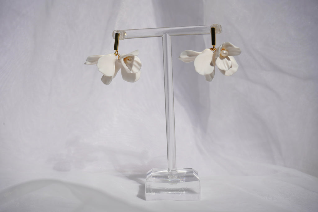 Floral Cluster Stud Earrings