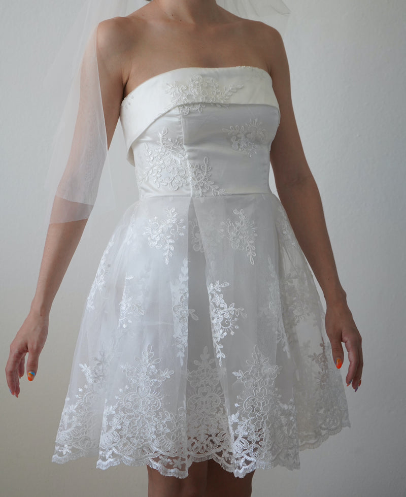 Alana Floral Appliqué Dress