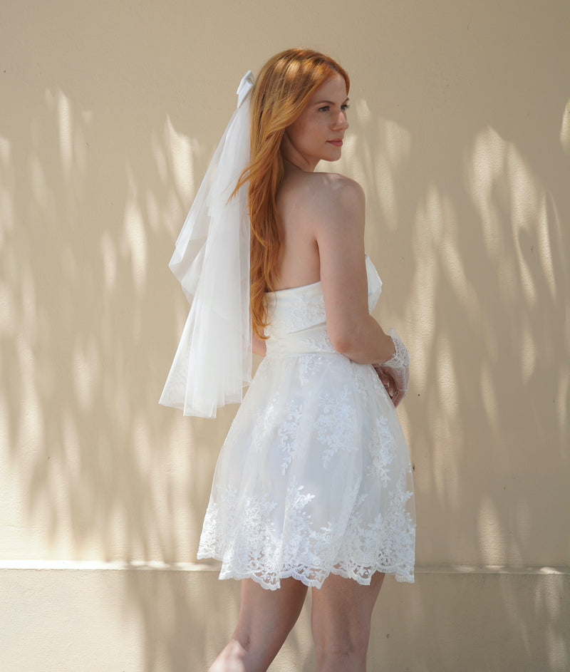 Alana Floral Appliqué Dress