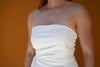 Anna Draped Side Fringe Dress