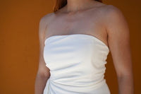 Anna Draped Side Fringe Dress