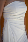 Anna Draped Side Fringe Dress