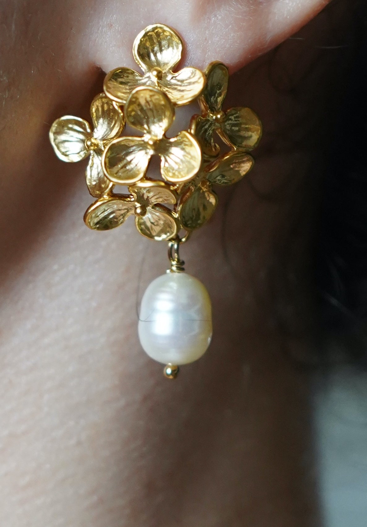 Flower Bouquet Drop Earrings