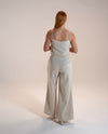 Pearl Linen Blend Crop Top