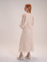 Floral Eyelet Skirt