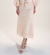 Floral Eyelet Skirt
