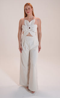 Floral linen Jumpsuit