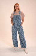Floral Denim Overalls