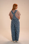Floral Denim Overalls