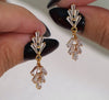 Staggered Crystals Small Earrings