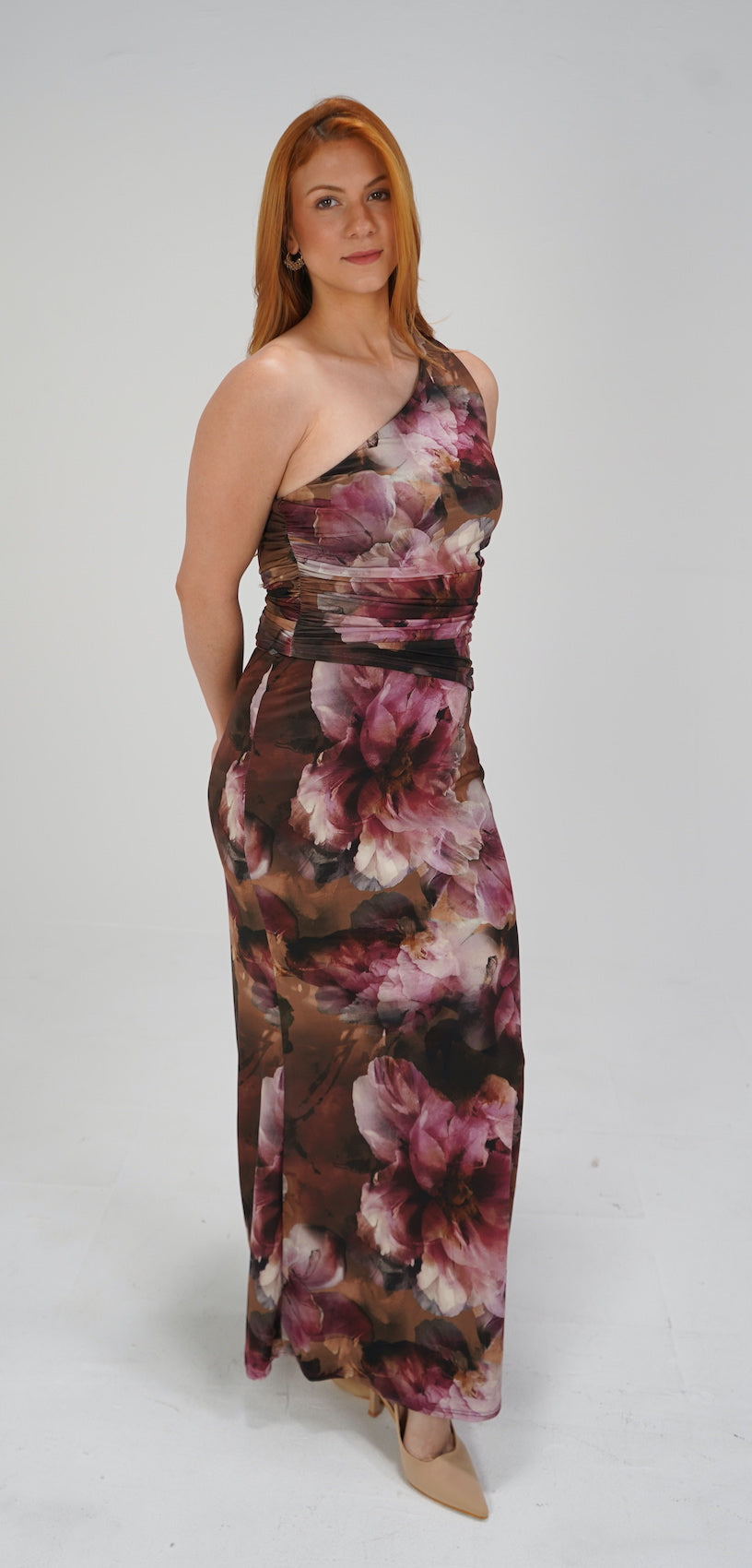 Pink Tones Floral Skirt Set