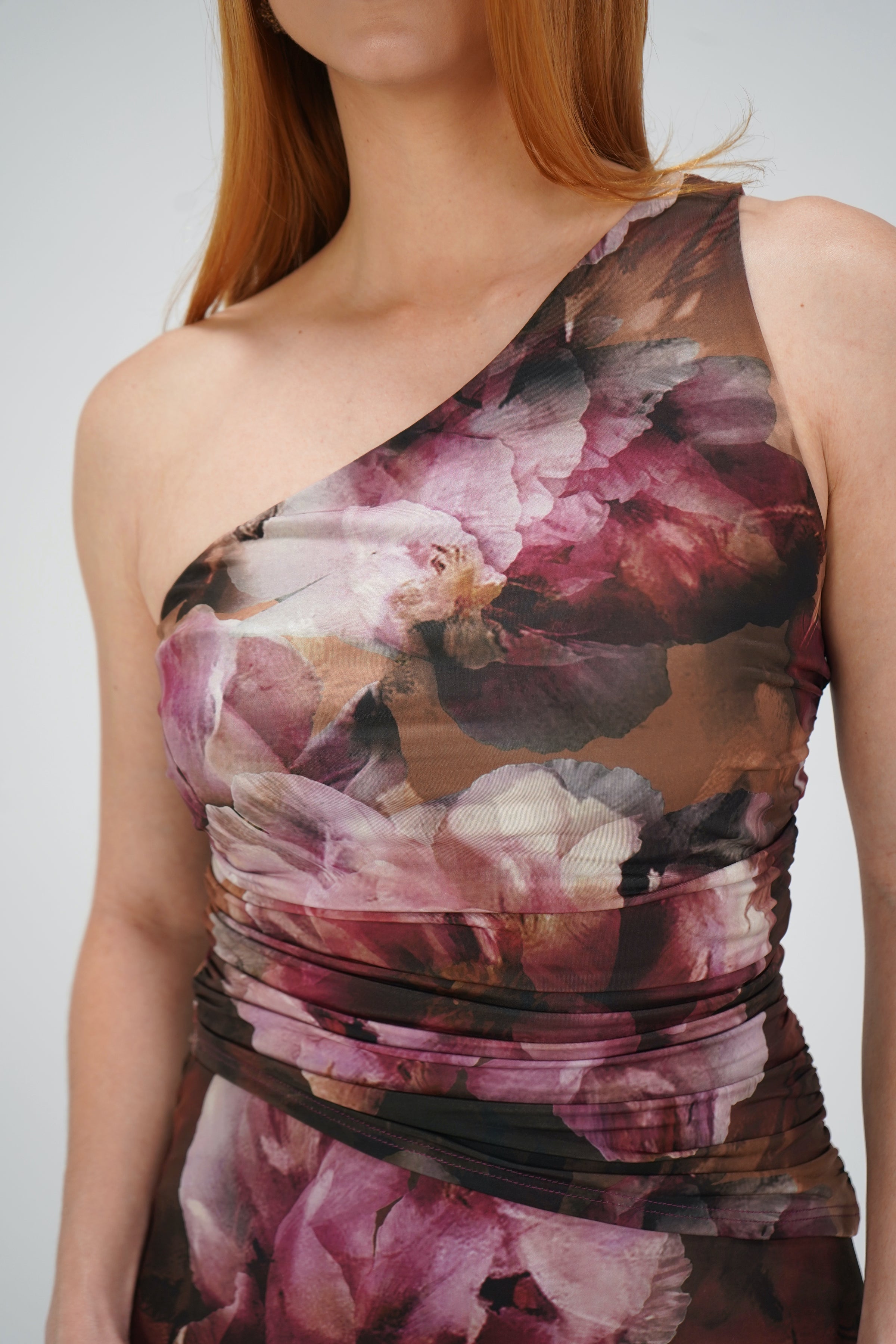 Pink Tones Floral Skirt Set