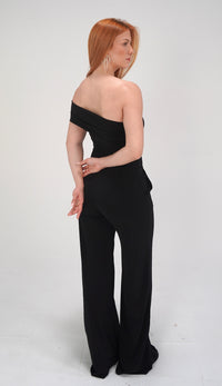 One Shoulder Black Set