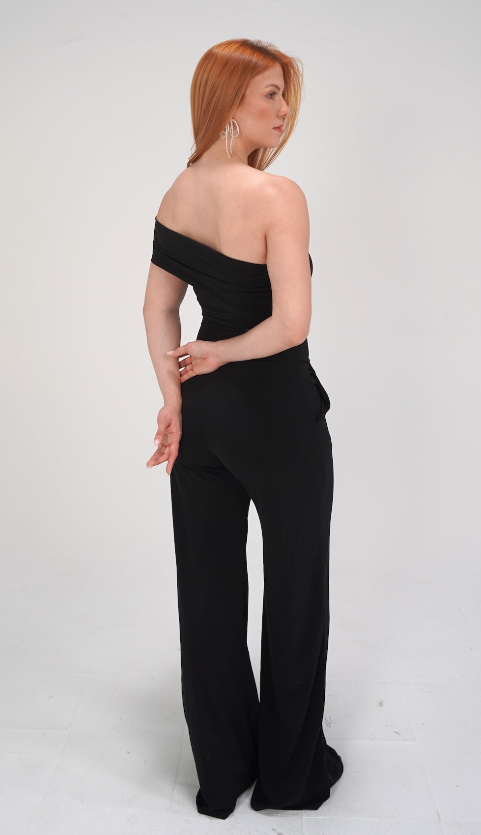 One Shoulder Black Set