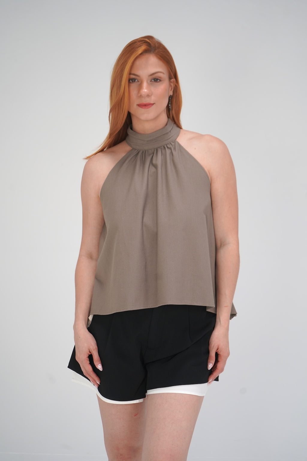 High Neck Halter Top
