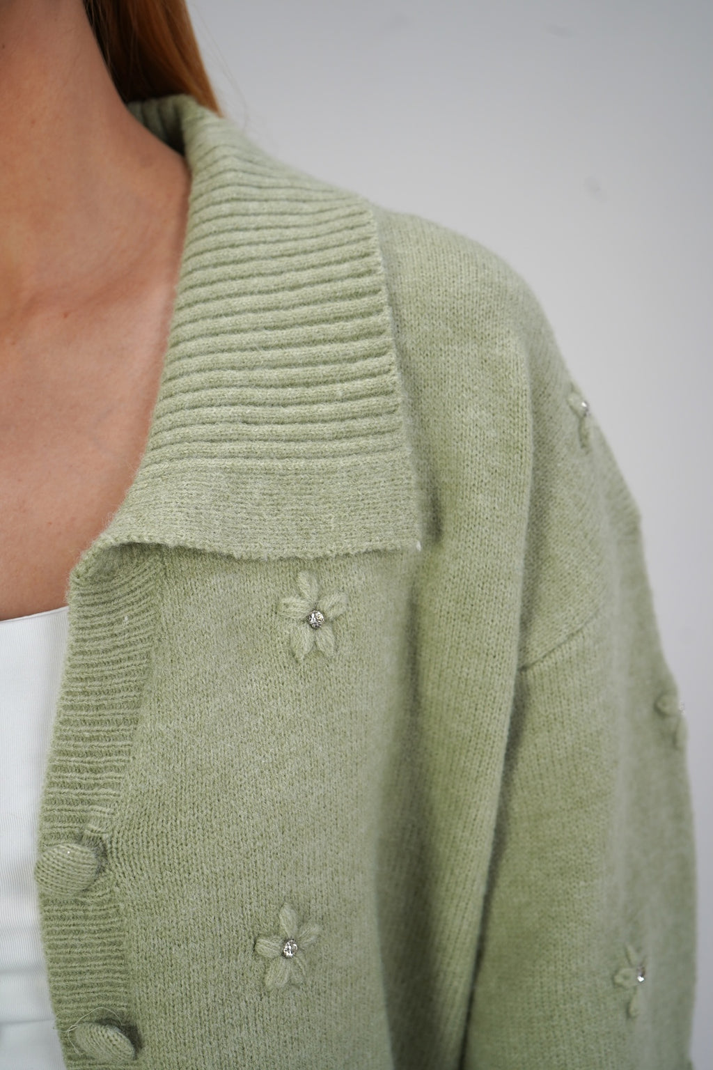Sage Floral Cardigan