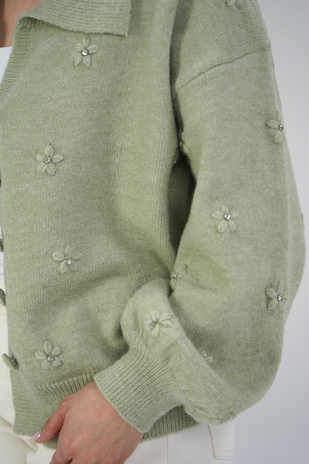 Sage Floral Cardigan