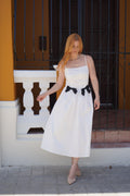 Double Bow Midi Dress