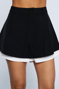 Black and White Shorts