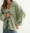 Sage Floral Cardigan