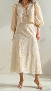 Floral Eyelet Skirt