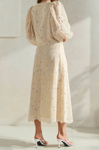 Floral Eyelet Top